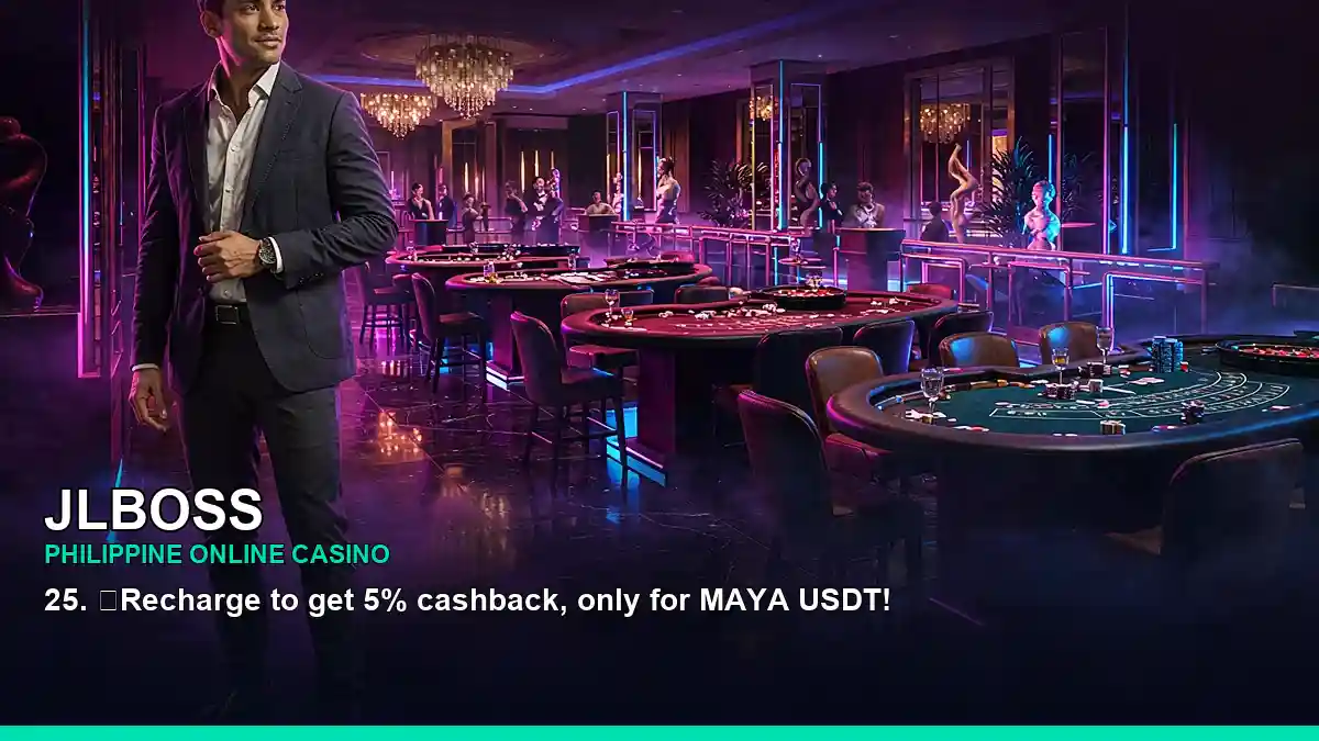 JLBOSS Live Casino table games displayed across a wide layout for Philippine players